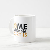 Zuhause ist der Gerichtsstand Kaffeetasse (Vorderseite Links)