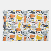 Zuhause ist der Mit Monogramm Name meiner Katze Geschirrtuch (Horizontal)