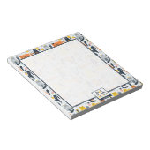 Zuhause ist der Mit Monogramm Name meiner Katze Notizblock (angewinkelt)