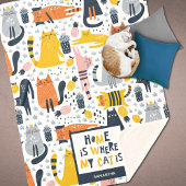 Zuhause ist der Mit Monogramm Name meiner Katze Sherpadecke