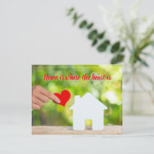 Zuhause ist der Ort, an dem das Herz das eigentlic (Stehend Vorderseite)