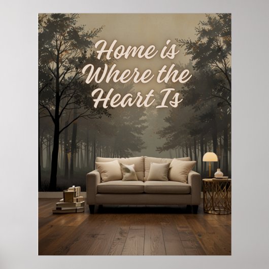Zuhause ist der Ort, an dem das Herz liegt Poster (Vorne)
