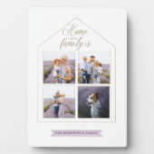 Zuhause ist der Ort, an dem die Familie ist - Foto Fotoplatte (Vorderseite)