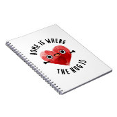 Zuhause ist der Ort, an dem die Umarmung eine lust Notizblock (Rechte Seite)