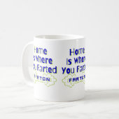 Zuhause ist der Ort, an dem du gefarbt hast Kaffeetasse (Vorderseite Links)