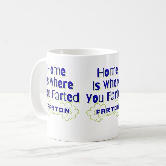 Zuhause ist der Ort, an dem du gefarbt hast Kaffeetasse (Vorderseite Links)