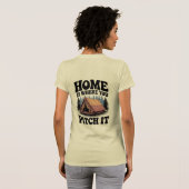 Zuhause ist der Ort, an dem Sie es im waldreichen T-Shirt (Schwarz voll)