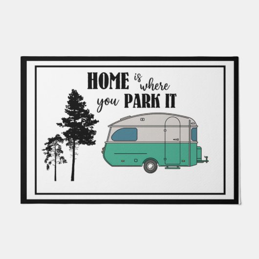 Zuhause ist der Ort, an dem Sie ihn parken Fußmatte (Vorderseite)