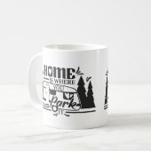 Zuhause ist der Ort, an dem Sie ihn parken Kaffeetasse (Vorderseite Links)