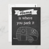 Zuhause ist der Ort, an dem Sie ihn parken Postkarte (Vorne/Hinten)