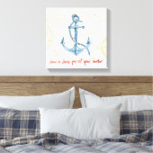 Zuhause ist der Ort, an dem Sie Ihren Anker Set Leinwanddruck (Insitu (Schlafzimmer))