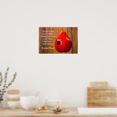 Zuhause ist der Ort - Robert Frost Zitat - Kunstdr Poster (Küche)