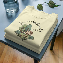 Zuhause ist der Ort, wo das Herz ist, gemütliche H Tri-Blend Shirt