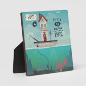 Zuhause ist der Punkt, an dem der Anker fällt Fotoplatte (Vorderseite)