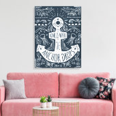 Zuhause ist der Punkt, an dem der Anker fällt Leinwanddruck (Insitu (Wohnzimmer))