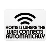 Zuhause ist der Punkt, an dem sich Wifi automatisc Magnet (Horizontal)