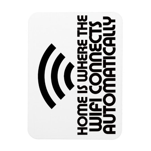 Zuhause ist der Punkt, an dem sich Wifi automatisc Magnet (Vertikal)