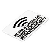 Zuhause ist der Punkt, an dem sich Wifi automatisc Magnet (Linke Seite)