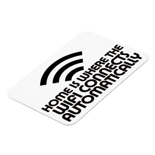 Zuhause ist der Punkt, an dem sich Wifi automatisc Magnet (Linke Seite)