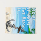 Zuhause ist der Strand Wandteppich (Vorderseite (Horizontal))
