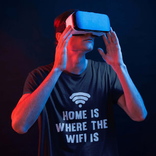 Zuhause ist der Wifi-Bereich T-Shirt