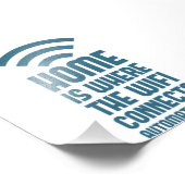 Zuhause ist die Stelle, an der das WIFI automatisc Fotodruck (Ecke)