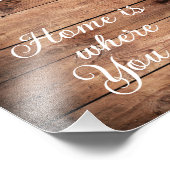 Zuhause ist die Stelle, an der Sie Foto-Erweiterun Fotodruck (Ecke)