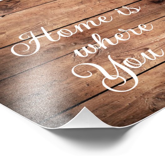 Zuhause ist die Stelle, an der Sie Foto-Erweiterun Fotodruck (Ecke)