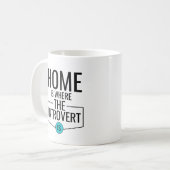 Zuhause ist die Tasse der Introvert (Vorderseite Links)