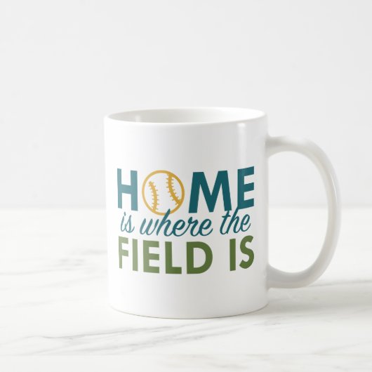 Zuhause ist dort, wo das Feld ist Kaffeetasse (Rechts)