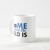 Zuhause ist dort, wo das Feld ist Kaffeetasse (Vorderseite Links)