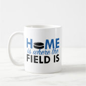 Zuhause ist dort, wo das Feld ist Kaffeetasse (Links)