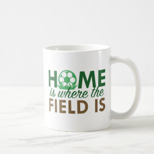 Zuhause ist dort, wo das Feld ist Kaffeetasse