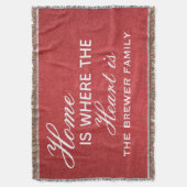 Zuhause ist dort, wo das Herz das Schlagloch ist Decke (Vorderseite Vertikal)