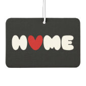 Zuhause ist dort, wo das Herz ein Luftkühler ist Autolufterfrischer (Vorderseite)