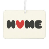 Zuhause ist dort, wo das Herz ist Autolufterfrischer (Rückseite)