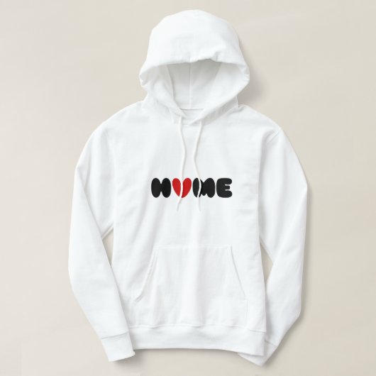 Zuhause ist dort, wo das Herz ist Hoodie (Design vorne)