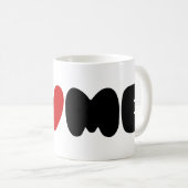 Zuhause ist dort, wo das Herz ist Kaffeetasse (VorderseiteRechts)