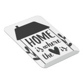 Zuhause ist dort, wo das Herz ist - Magnet (Rechte Seite)