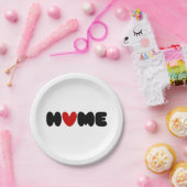 Zuhause ist dort, wo das Herz ist Pappteller (Party)