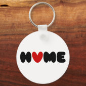 Zuhause ist dort, wo das Herz ist Schlüsselanhänger (Vorderseite)