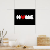 Zuhause ist dort, wo das Herz Poster ist (Küche)