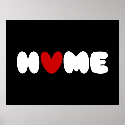 Zuhause ist dort, wo das Herz Poster ist (Vorne)