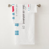 Zuhause ist dort, wo deine Mutter ist Badhandtuch Set (Insitu)