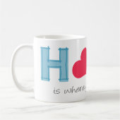 Zuhause ist dort, wo deine Mutter ist Kaffeetasse (Links)