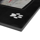 Zuhause ist dort, wo der Hund auf der Vorderseite  Schneidebrett (Ecke)