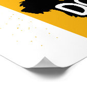 Zuhause ist dort, wo der Hund ist Poster (Ecke)