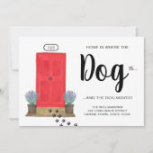 Zuhause ist dort, wo der Hund sich bewegt Ankündigung (Vorderseite)