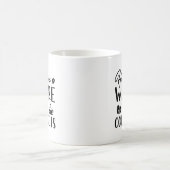 Zuhause ist dort, wo der Kaffee ist Kaffeetasse (Mittel)
