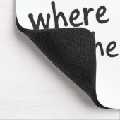 Zuhause ist dort, wo der Pfostendruck das Mauspad  (Ecke)